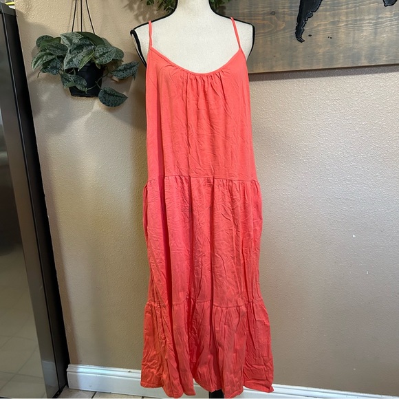 All in Favor Dresses & Skirts - All in Favor Coral Sleeveless Summer Dress